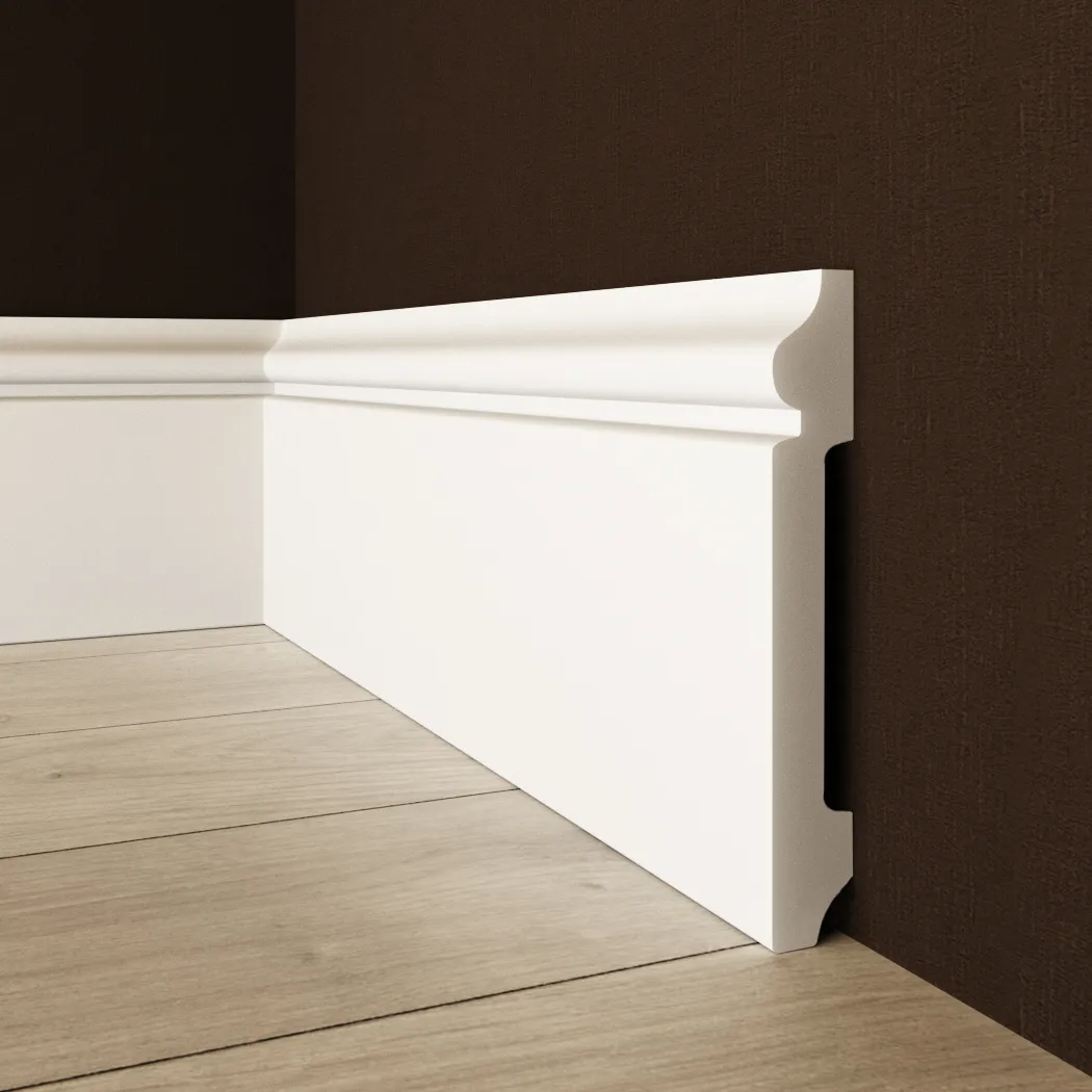 Ultra high density skirting board paintable water-proof impact-resistant