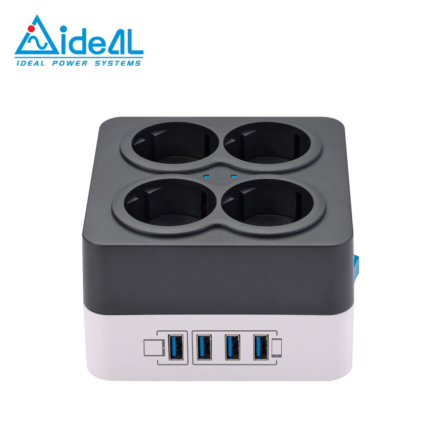 6A 4AC розетки и 4usb черный стабилизатор напряжения удлинитель