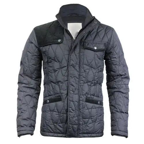 Men Custom winter warm block padded bubble down puffer jacket