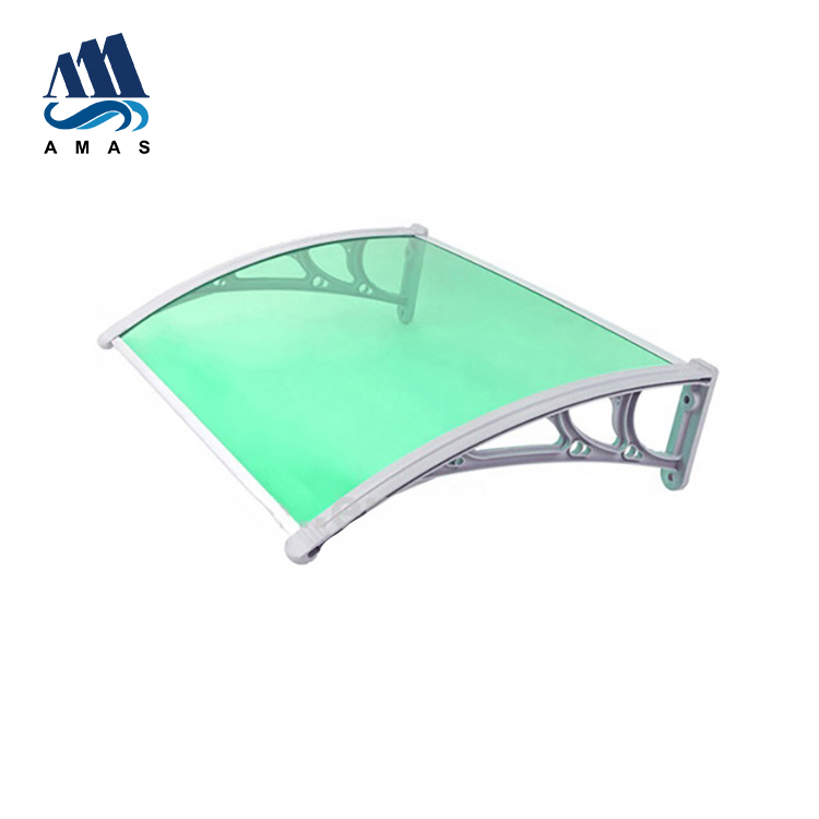 Amas rv window awnings Clear outdoor canopy awning heat resistant polycarbonate canopy panels for Commercial Buildings