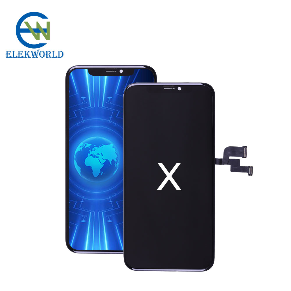 Elekworld оптовая цена жесткий OLED для apple iPhone X ЖК-дисплей сенсорный экран с дигитайзером Замена
