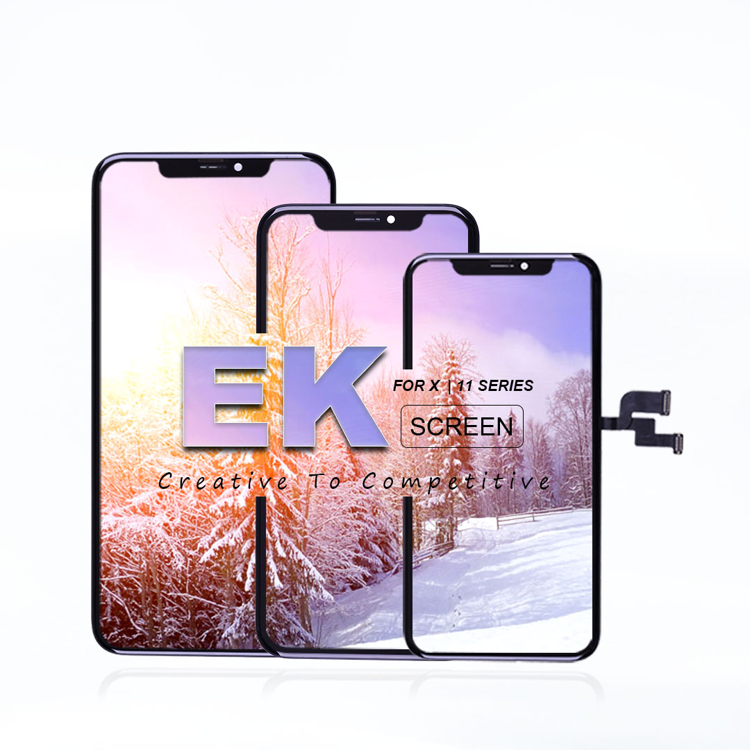 Лучший ЖК-экран EK для iPhone X XS XR 11 Pro Max, ЖК-дисплей с дигитайзером на органических светодиодах, сенсорный экран, дисплей, запасная часть для мобильного телефона Elekworld