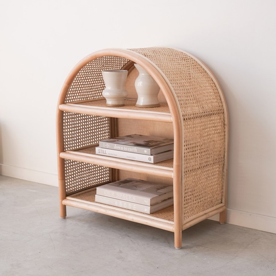 Natural cheapest rattan arch shelf from Vietnam