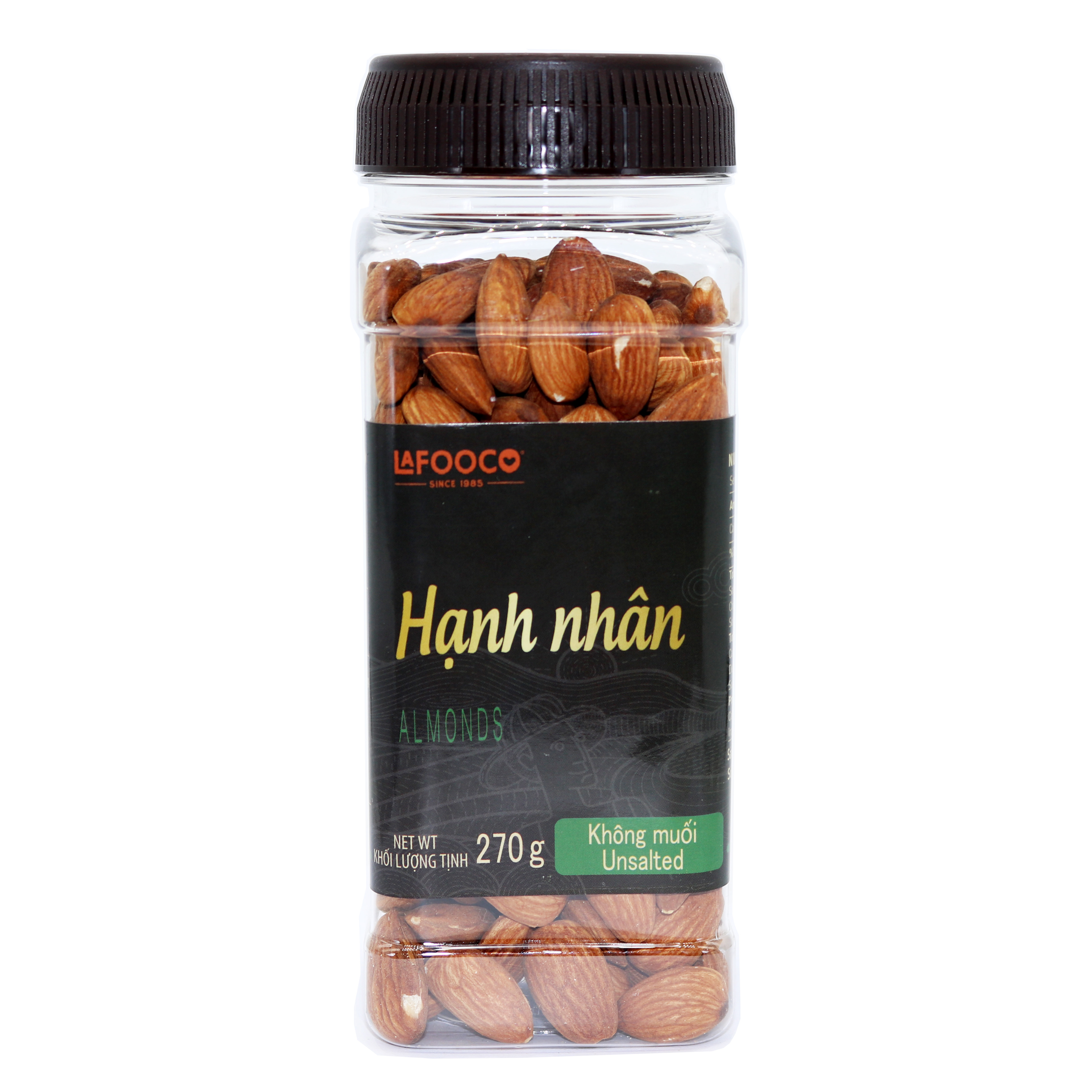 LAFOOCO Unsalted Almond 270g Jar Natural Flavor Best Quality