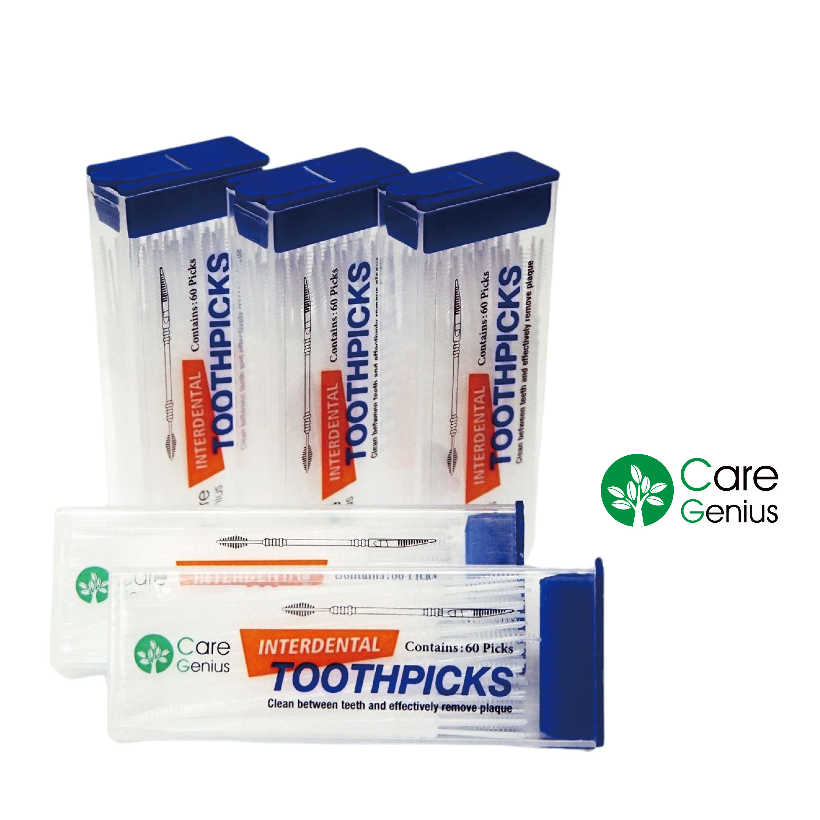 pocket size plastic interdental brush toothpick 140