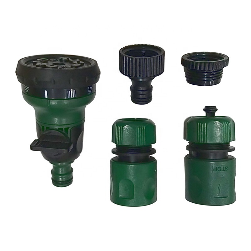 10 Pattern Garden Water Spray Nozzle Fitting Set