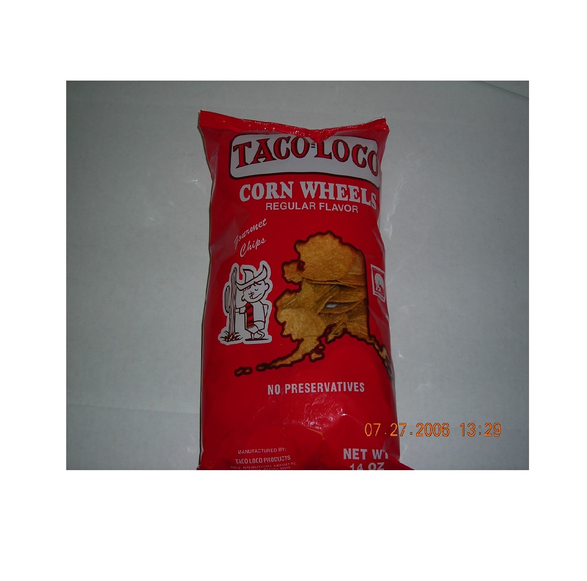 Taco Loco Round Corn Chip Wheels Model Number 7820311131