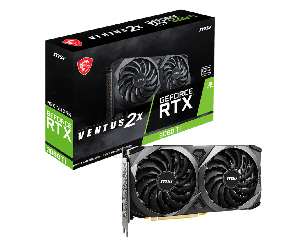 brand new MSI GeForce RTX 3060 Ti VENTUS 2X 8G LHR Graphics Card for mining hot selling GPU cards