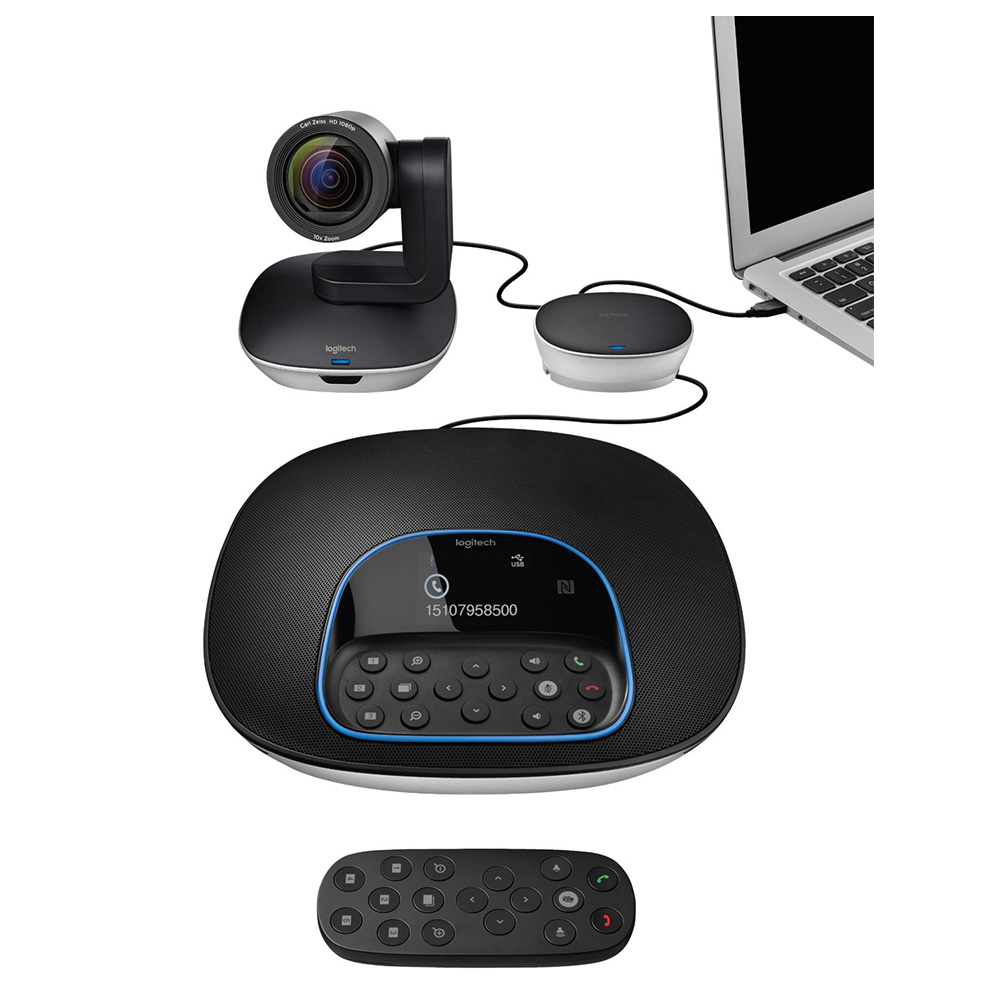 Камера Logitech Cc3500E для групповой видеоконференции с микрофоном расширения, веб-камера, камера Hd 1080P, громкоговоритель