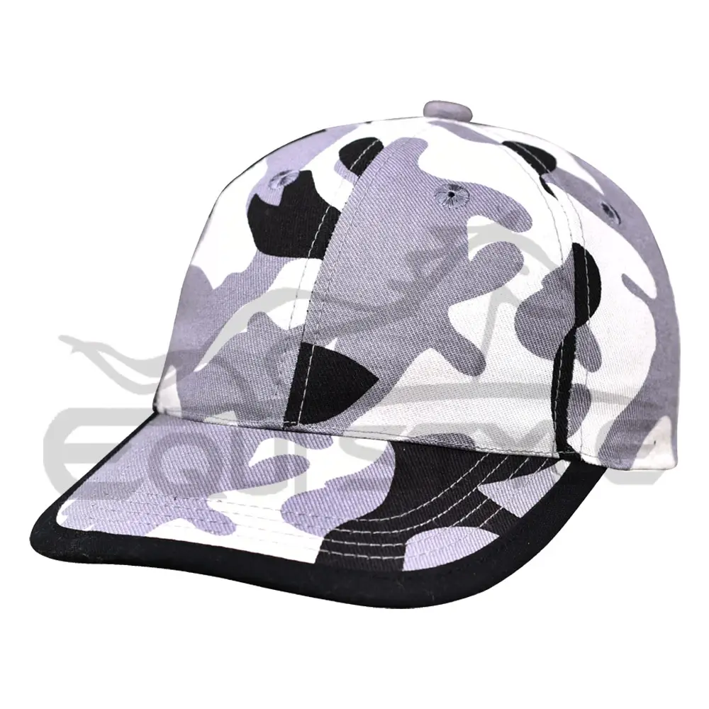Mens Hunting Hats Baseball Style Black & Light Purple Camo Printed Cotton Fabulous Fitted Outdoor Accessory Adult Baseball Caps