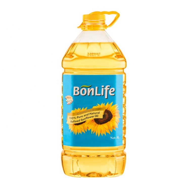 Подсолнечное масло Bonlife, 5 л, сертифицировано кошерное домашнее животное, Произведено в Украине
