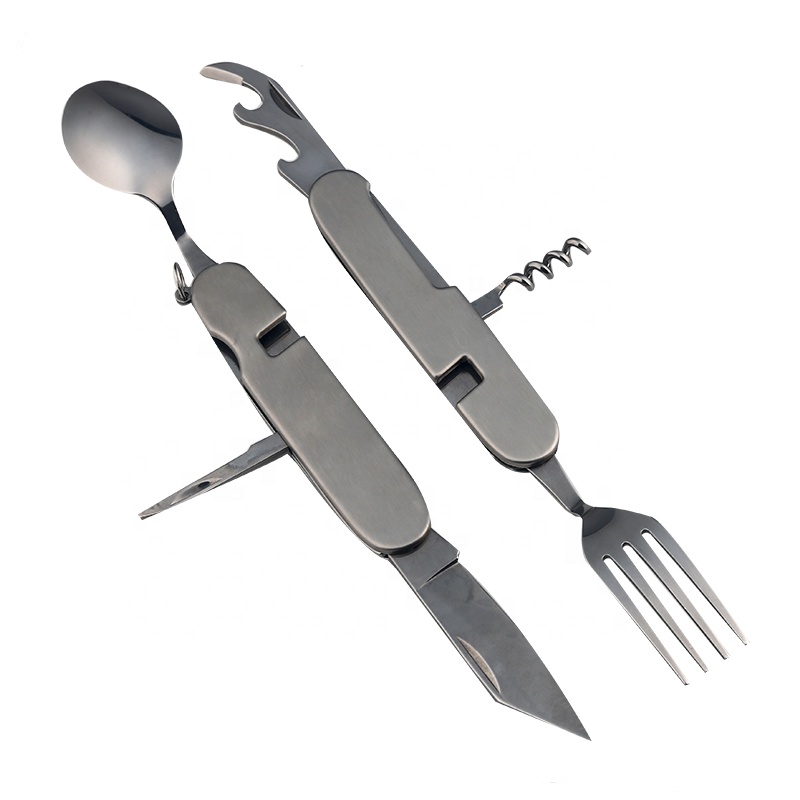 Detachable Outdoor Hiking Multi Tool Camping Multi-Tool Eating Utensil