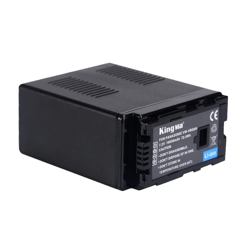 KingMa 7.4V 10050mAh High Power VW-VBG6 Battery for Panasonic AG-AC160A AC7 AC130A HMC40 HMC70 HMC150 Camcorders