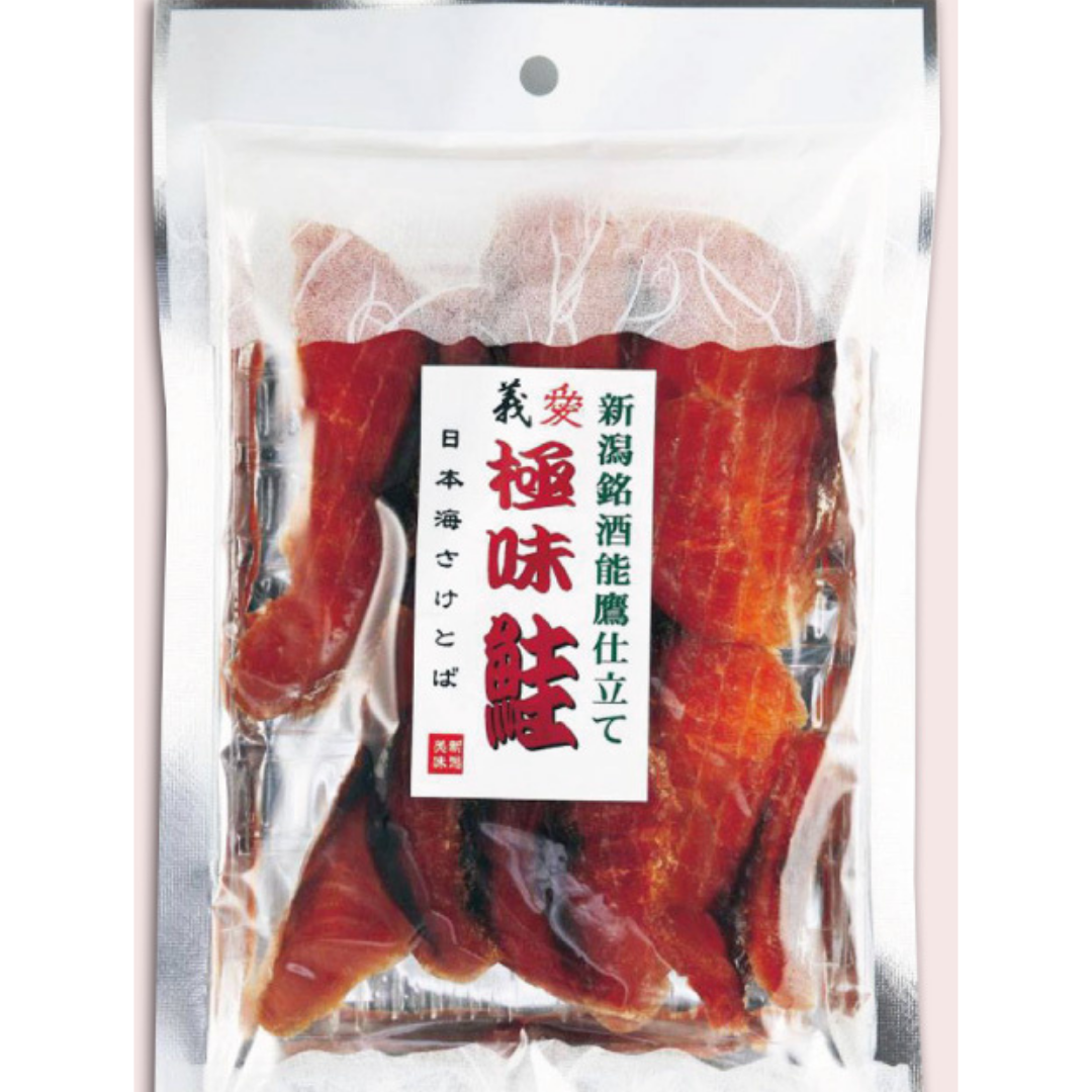 Dried salmon snack