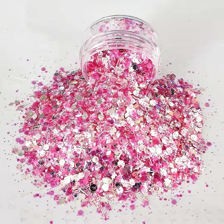 2024 Factory Price Top Quality Cosmetic Chunky Glitter for Nails Face Body Makeup