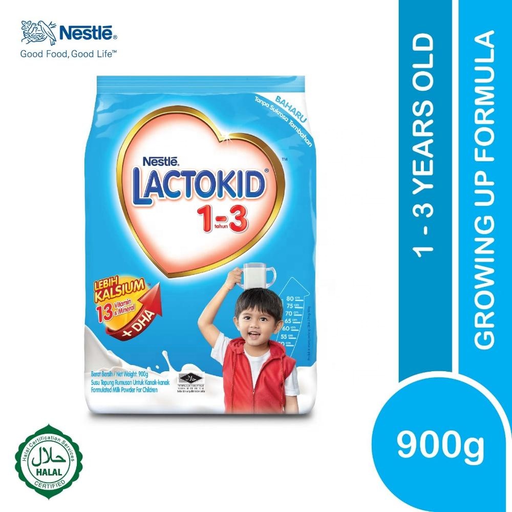 Lactokid w/o Probio От 1 до 3 лет 900g, хит продаж, халяльный детский молочный порошок