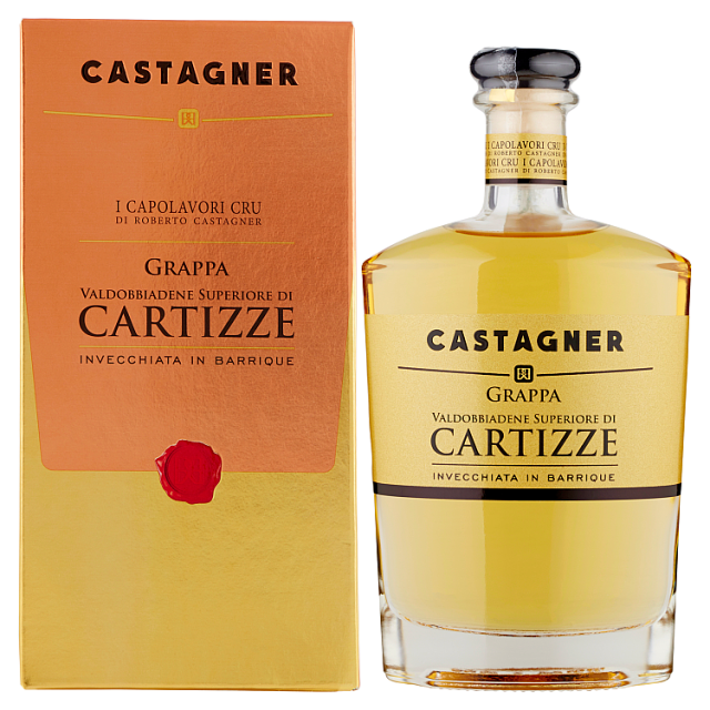 Стеклянная бутылка Марка GRAPPA CARTIZZE Премиум-Качества, Сделано в Италии, 700 мл