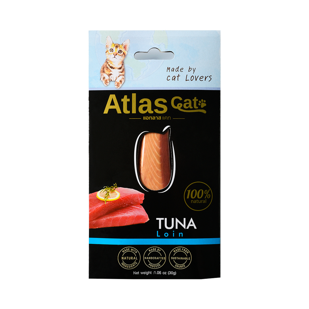 Atlas Cat Loin Tuna Flavor - Wholesale Cat Food and Best Price Made Pet Food with Natural Ingredients from Thailand