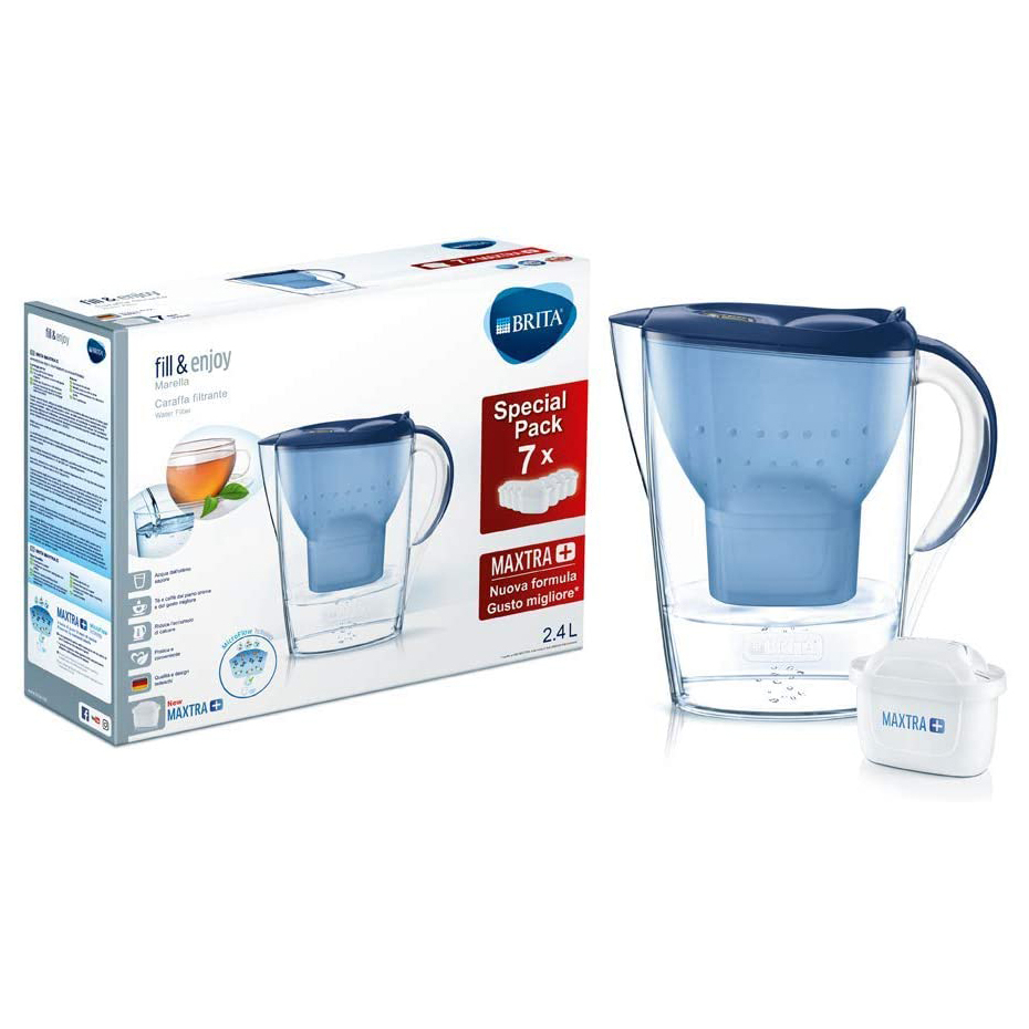 Кувшин Brita Marella Kit с 7 фильтрами Maxtra