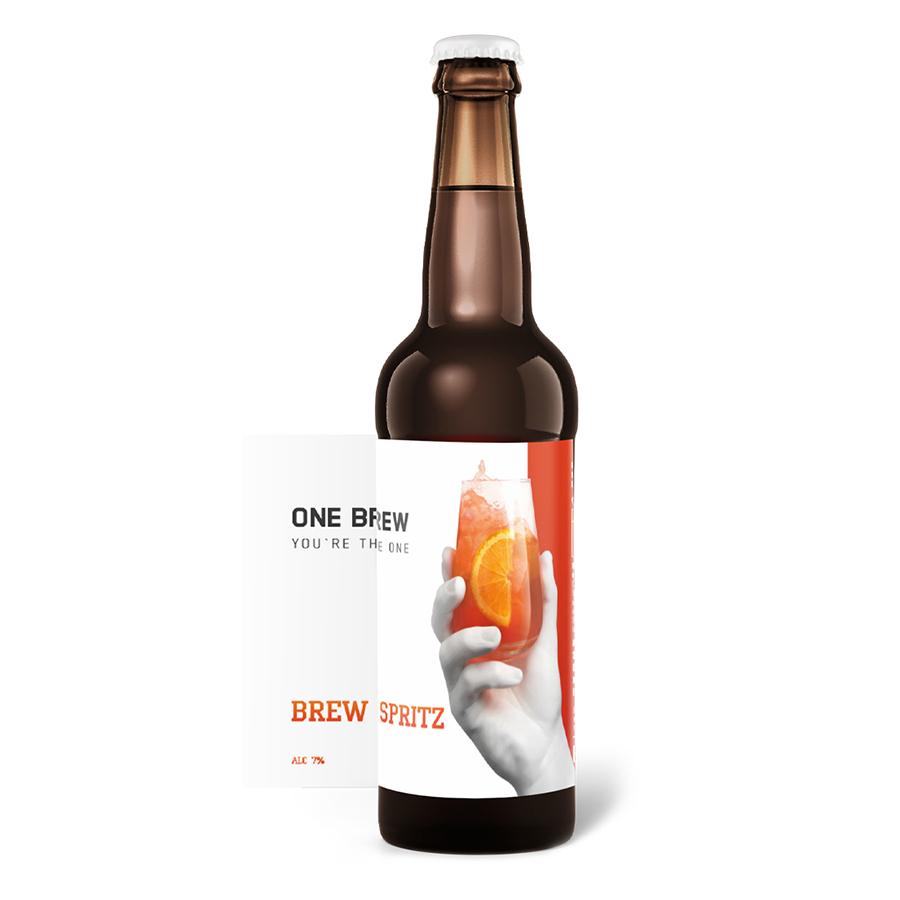 Сильный пива на основе коктейль Brew брызгать 7% алкоголя, уникальный вкус смеси соковыжималка для цитрусовых, специи и травы, 0.5L объем стеклянная бутылка