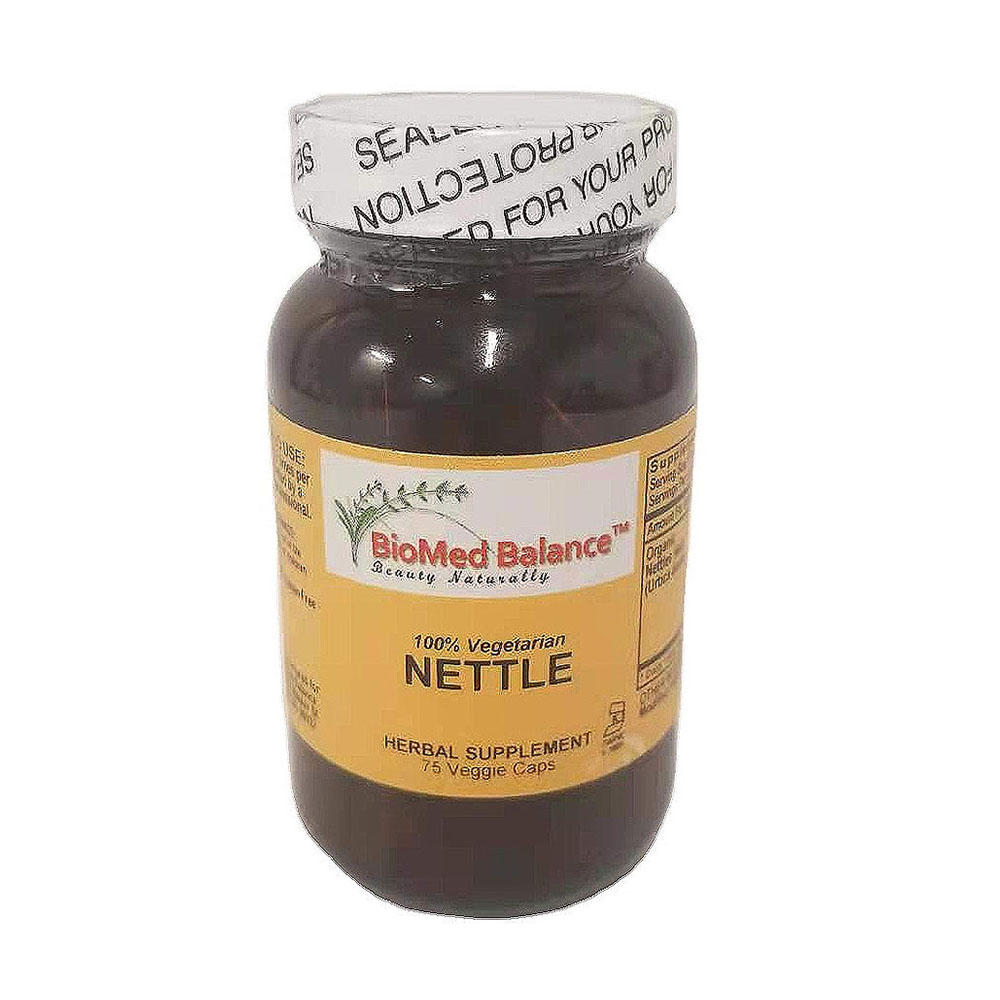 Biomed Balance Beauty Naturally 100% Vegetarian Nettle Herbal Supplement 75 Veggie Capsule Premium Quality