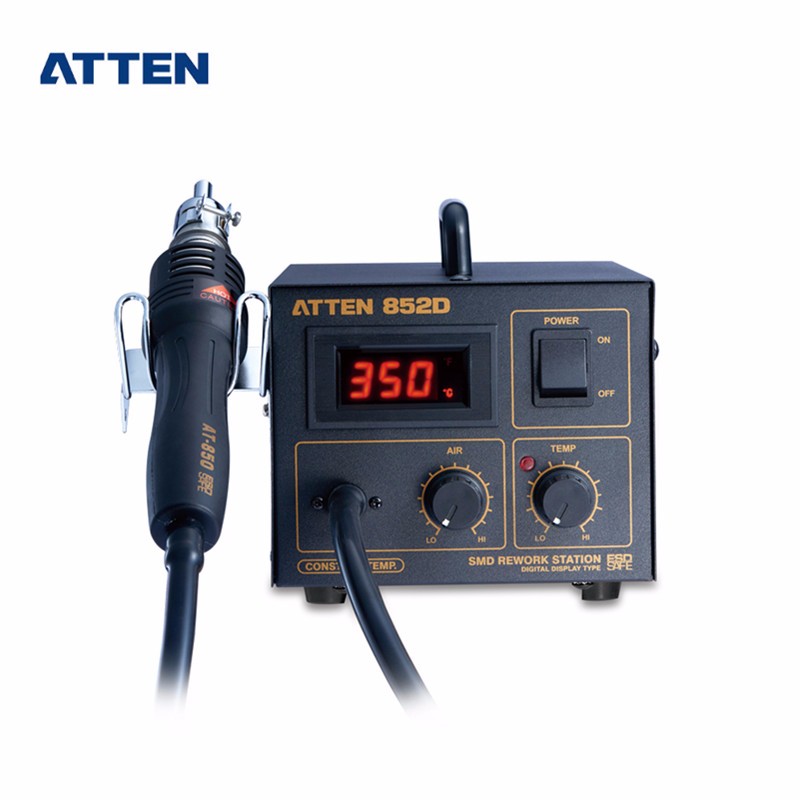 Внимание AT852D 110V-220V 550W SMD Термовоздушная паяльная станция Air цифровой дисплей BGA паяльная станция