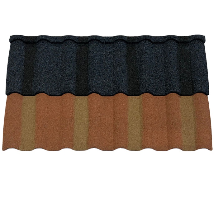 milan roof tile color roofing tile milan stone coated metal roof tile