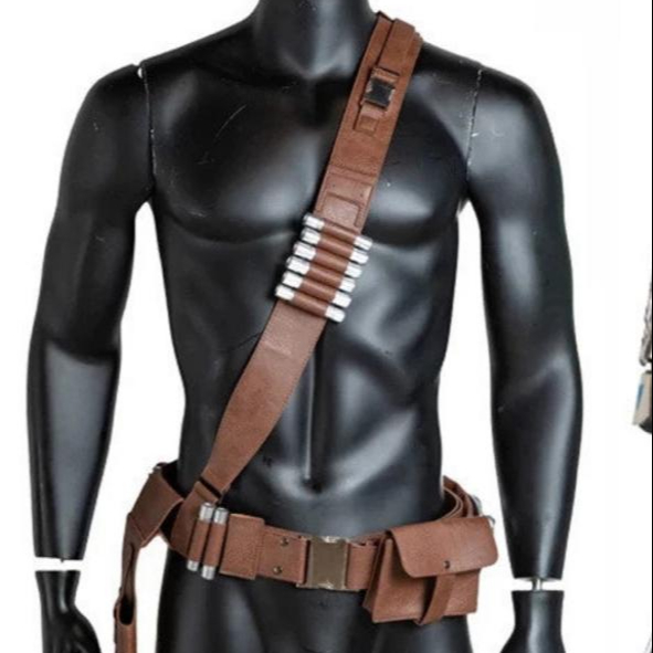 Leather gun belt with gun holster and boletes holster with customize design