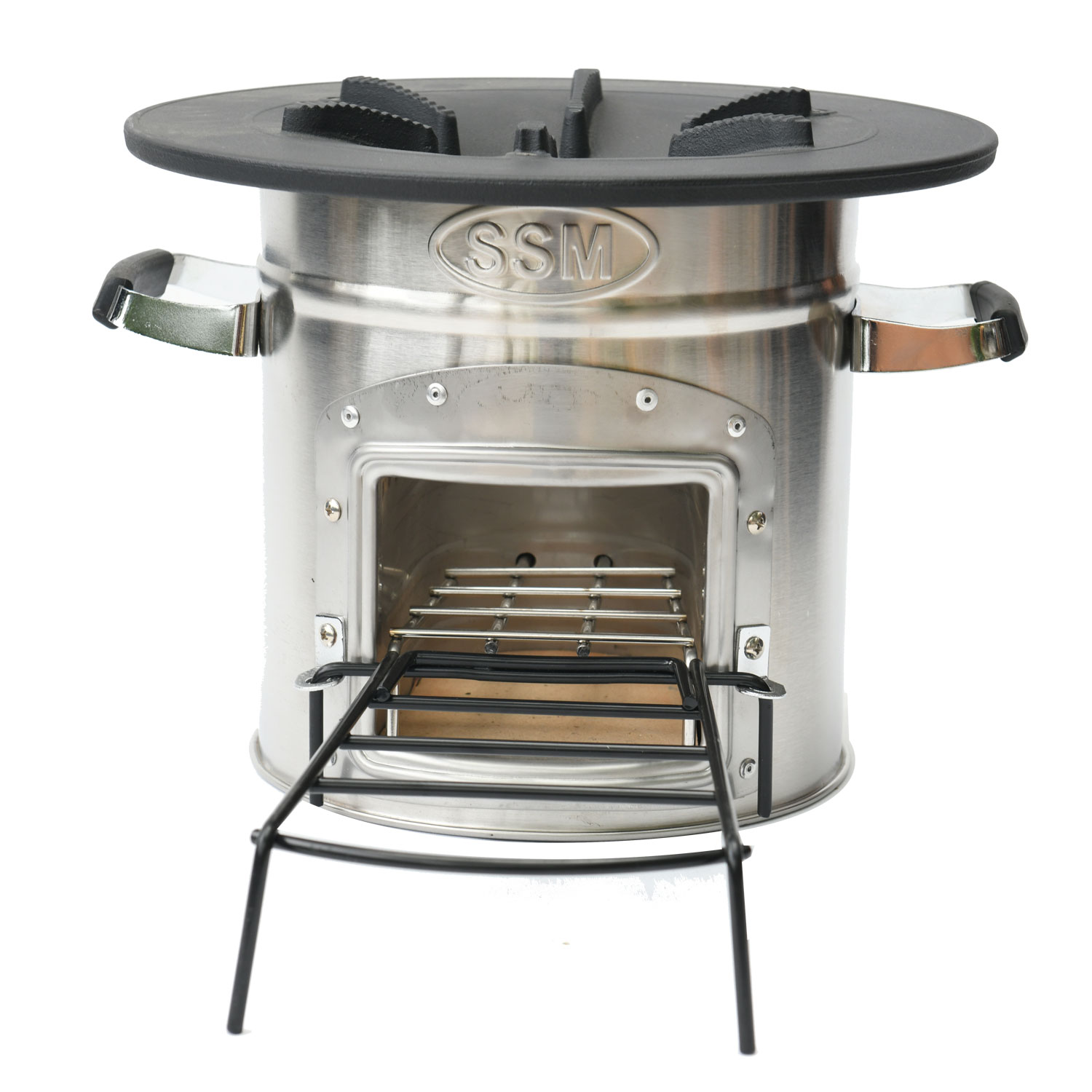 Amazon Hot Sale Camping Stove Stainless Steel Backpacking One door Stove