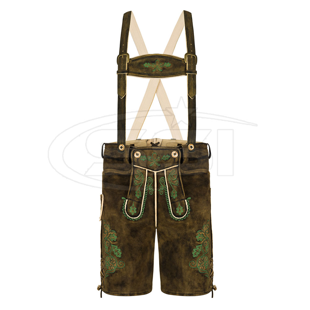 Lederhosen For Men Oktoberfest Lederhosen Split Cow Leather For Bavarian Festival