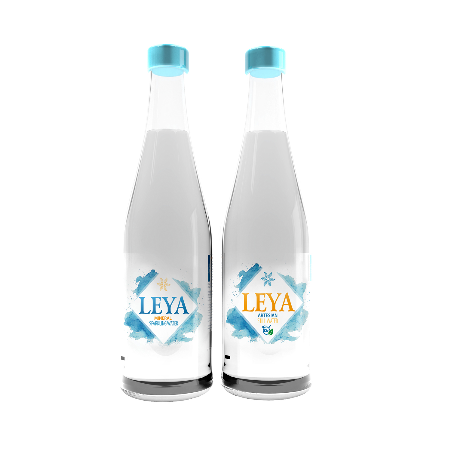 Высококачественная артезийская питьевая вода «Leya», бутылка для напитков