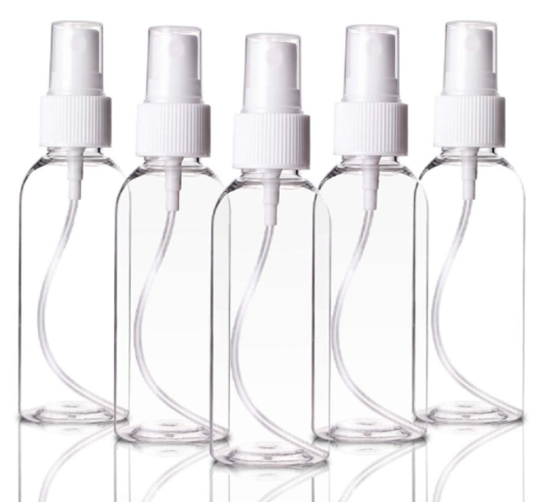 30ml 50ml 100ml Travel Transparent Empty Plastic Spray Bottle Portable Empty Cosmetic Spray Container Plastic Tubular Facial Spr