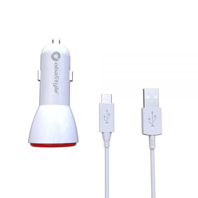 Высококачественное Автомобильное зарядное устройство с USB и кабелем, дорожное зарядное устройство, адаптер в автомобиле для мобильного телефона