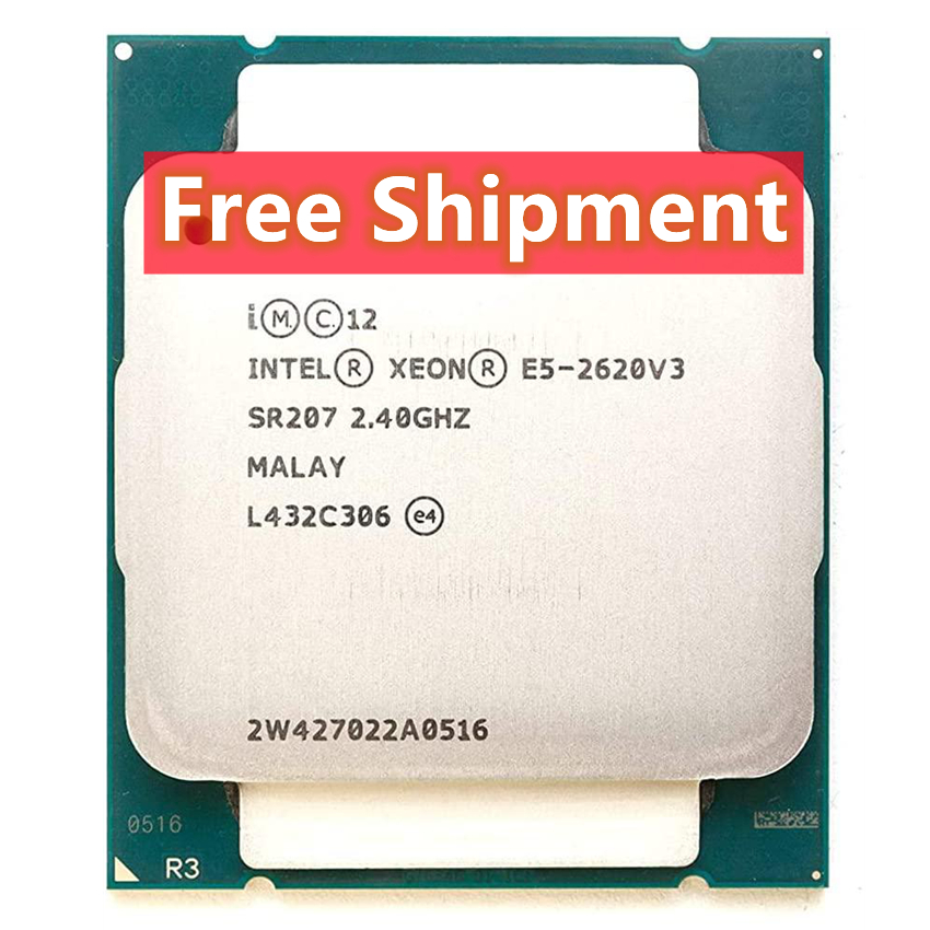 Free Shipment Used Original Intel Xeon E5-2620 V3 LGA2011 E5 2620V3 LGA 2011 CPU Processor For X99 Motherboard