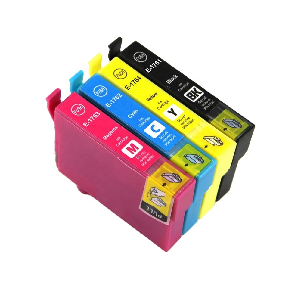 KingTech Совместимость T1761-T1764 цвет картридж с чернилами для принтера Epson XP-30/102/202/302/402/225/422