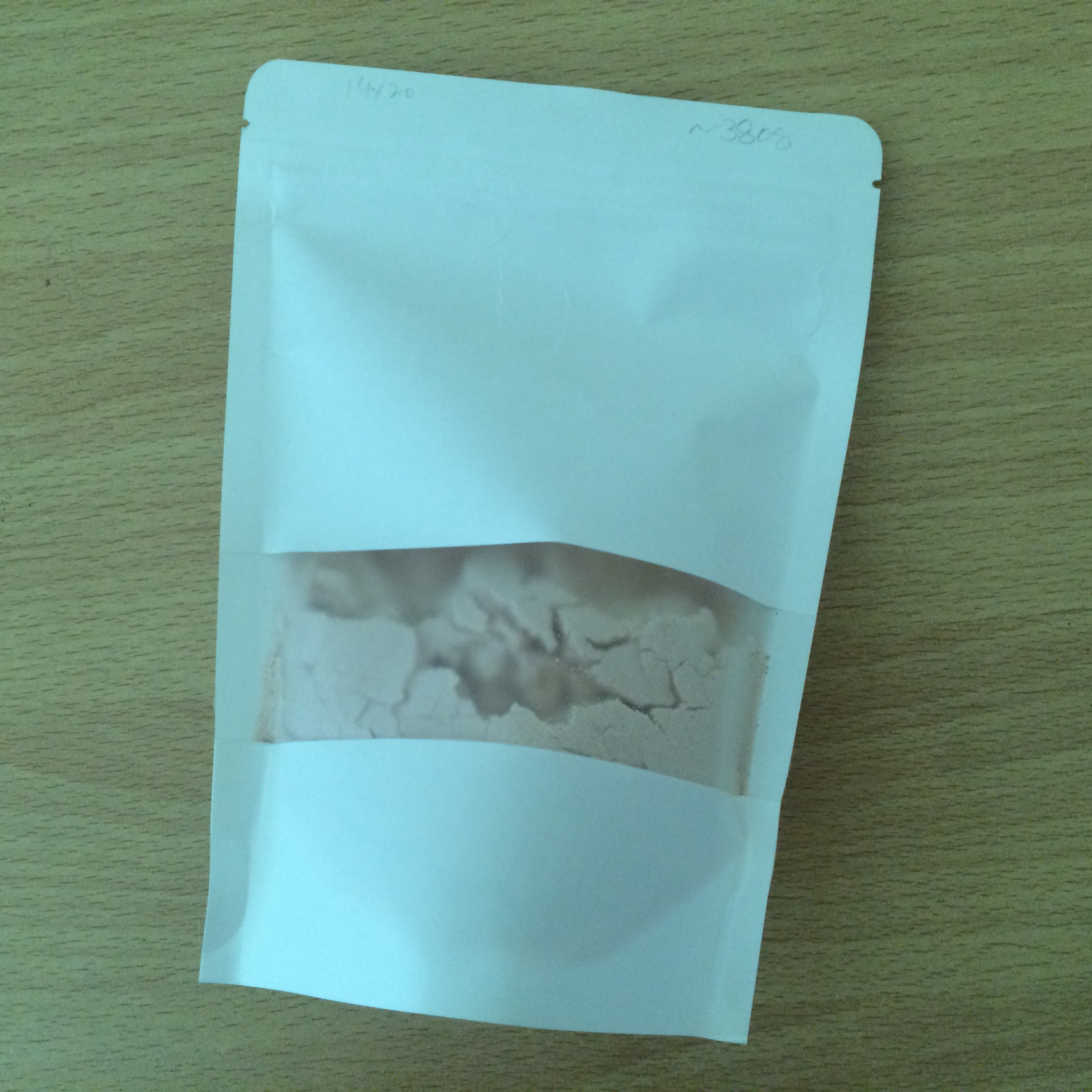 Natural Himalayan Dark Pink Edible Salt Powder (400 grams white kraft paper pouch packing)