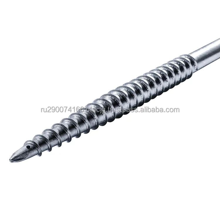 Ground screw BAU F108 service life up to 128 years hot dip galvanized  without protective coating  ground anchor screw