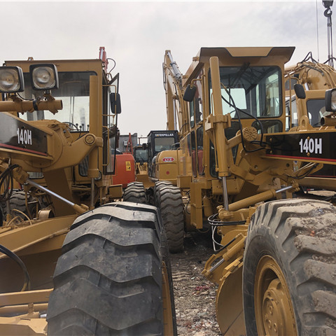 JAPAN ORIGINAL CAT 140H MOTOR GRADER USED 140K 120H
