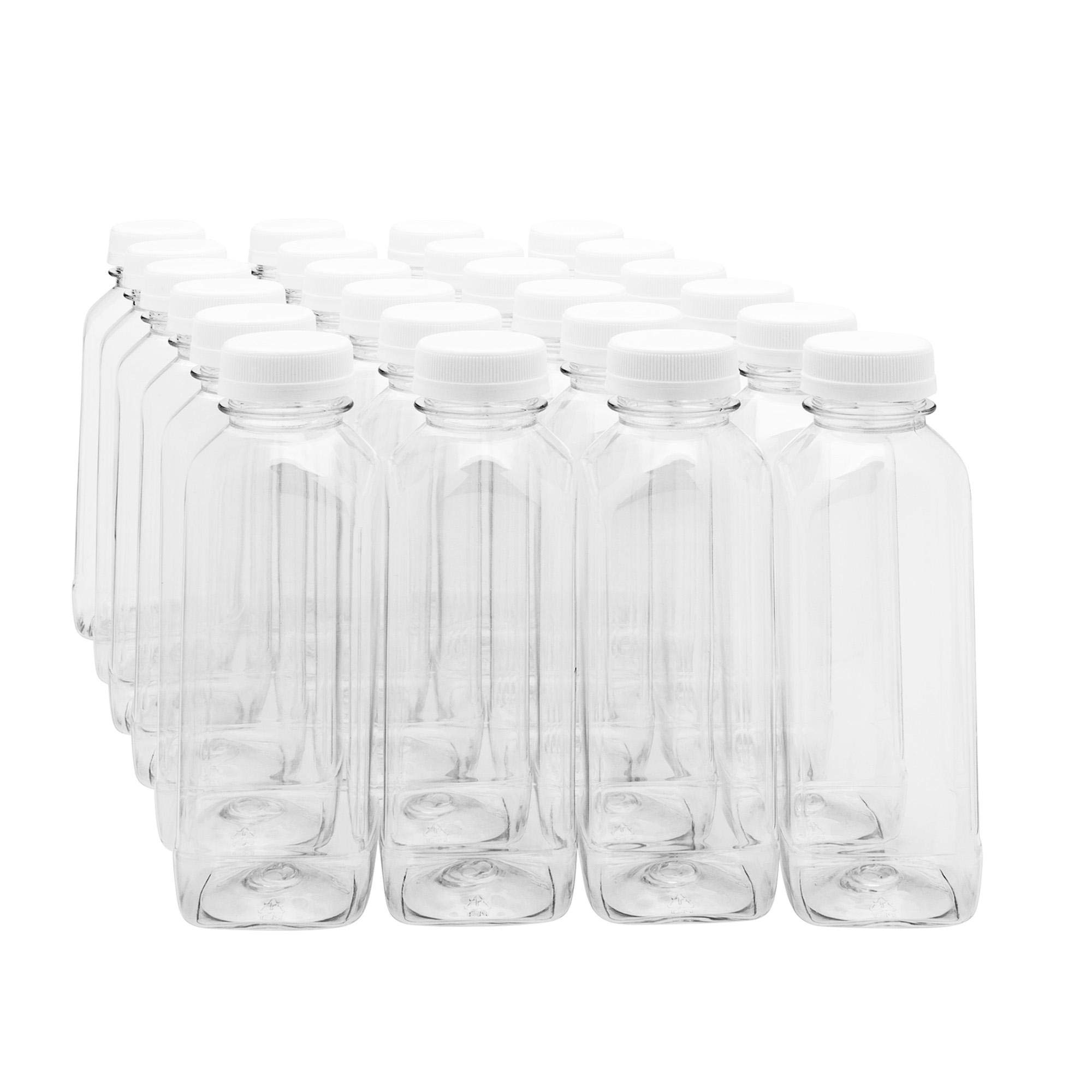 Wholesales Square Plastic Bottles 250ml 300ml 330ml 500ml for beverage milk bubble tea juice