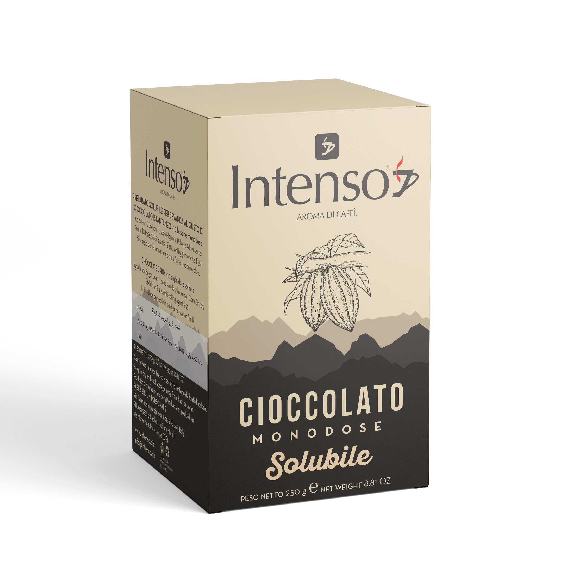 TOP QUALITY SINGLE-DOSE SOLUBLE CHOCOLATE FOR HOME / HORECA
