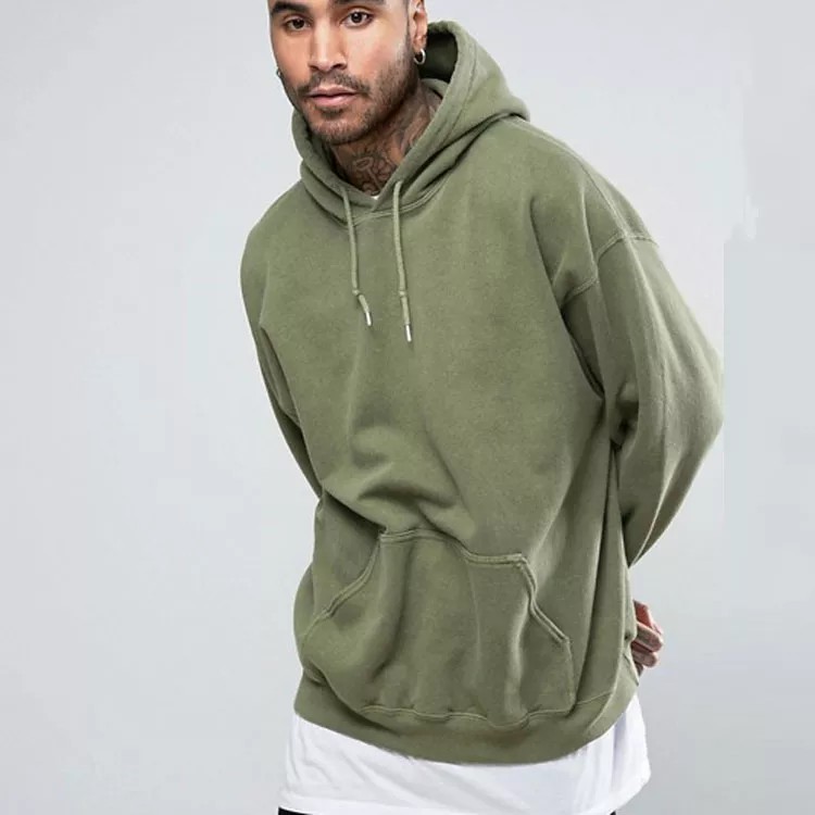 Spring Autumn Sweatshirt Clothes Long Sleeve green washed Oversized Loose Hoodie