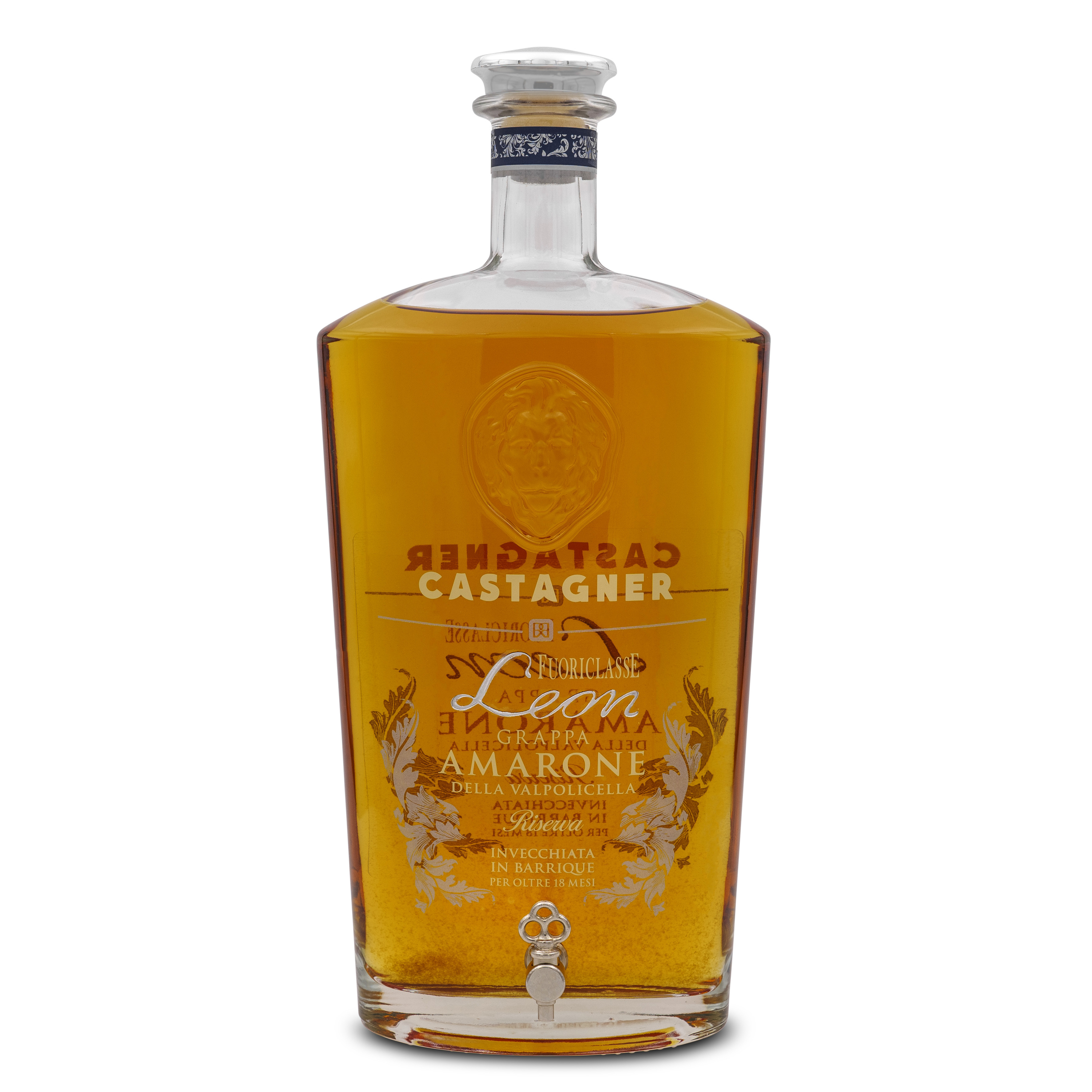 Флакон GRAPPA fuoricлассе LEON AMARONE DELLA valполицейский запасной премиум-класса, итальянский, высококачественный, Марк, 3000 мл, Подарочная стеклянная бутылка