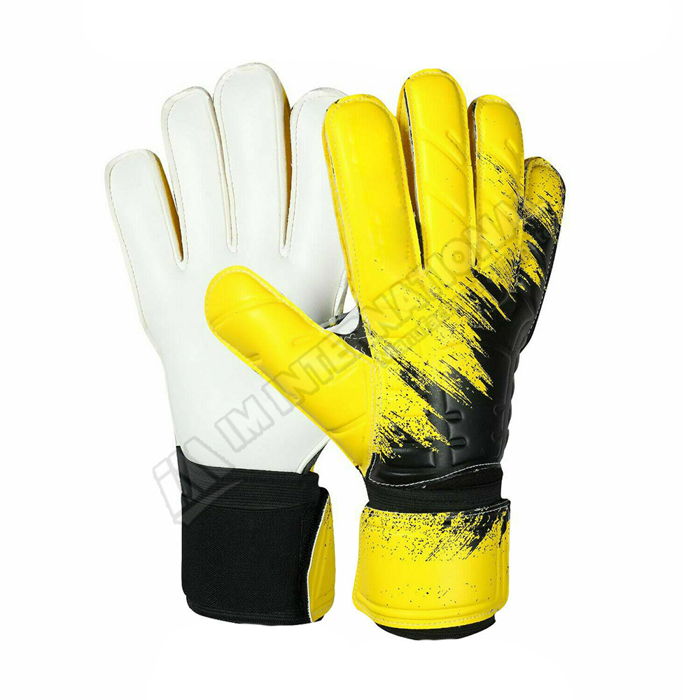 Custom brand professional 4mm thick senior latex soccer goalkeeper gloves
