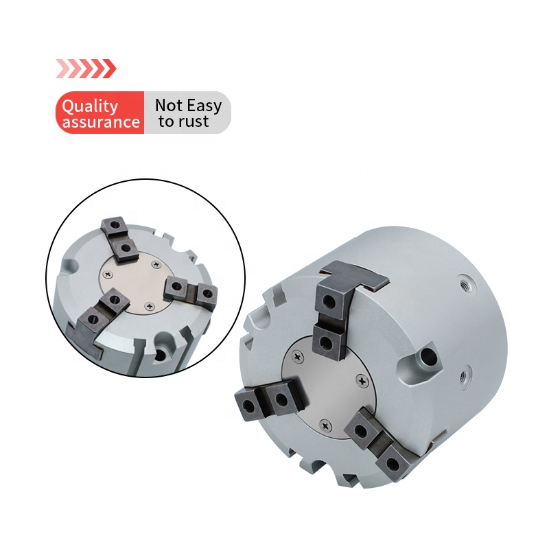 NNT robot gripper pneumatic air rotary cylinder 3 finger parallel pneumatic robot gripper