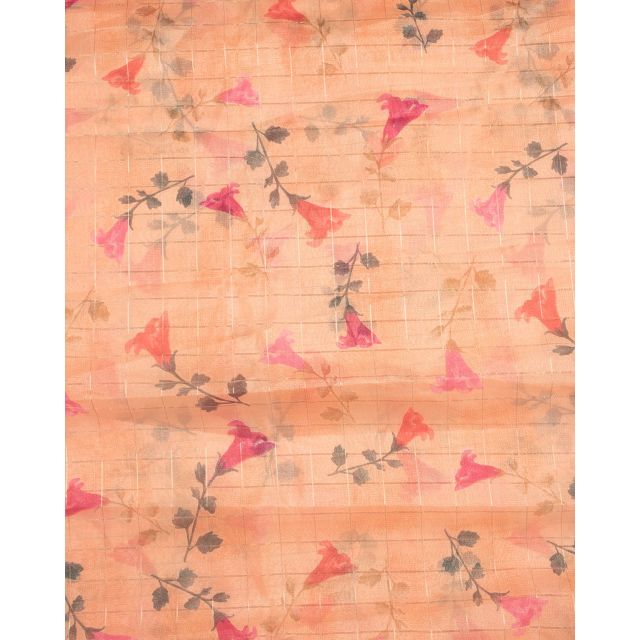 Fabric Floral Screen Print Organza Fabric Width 44 Inch wholesale fabric Organza Dress GARMENT SKIRT SHIRT