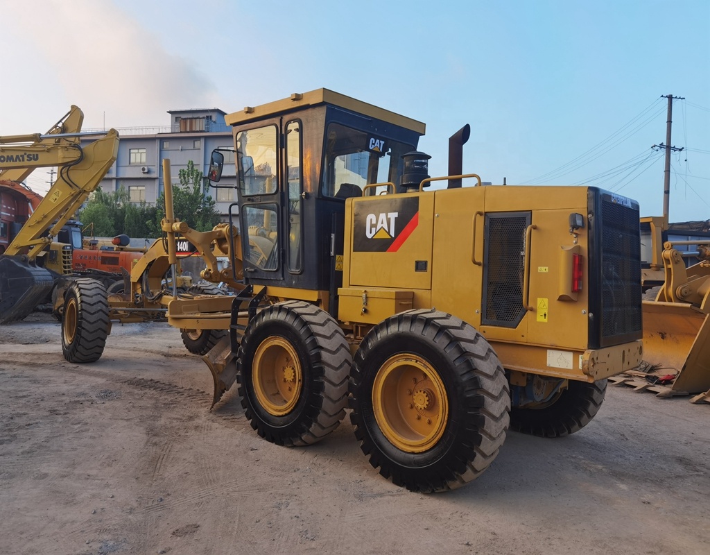 Топливная кошачья машина 140H, автогрейдер для продажи, б/у кошачья грейдер в небольшом рабочем часе