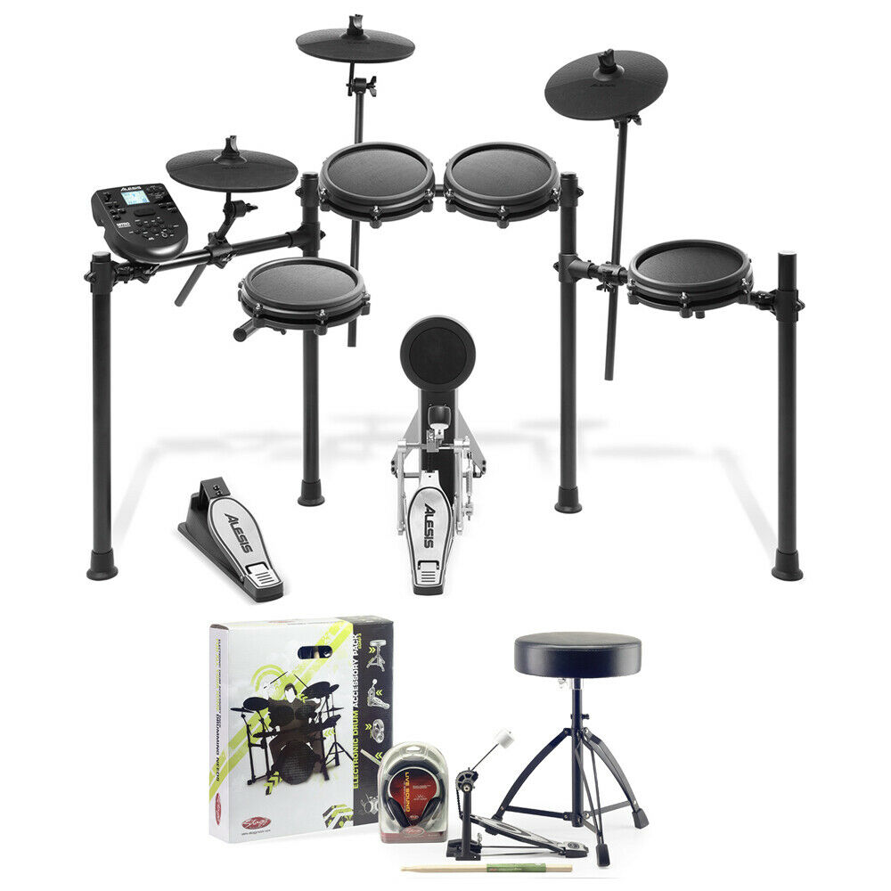 Лучшая цена Alesis Nitro Mesh Kit 8-Piece Electronic Drum Kit