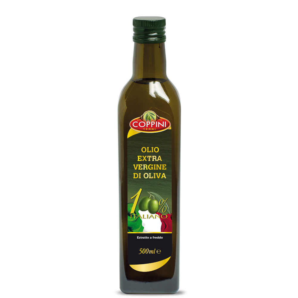 Экстра натуральное оливковое масло COPPINI 100% итальянская бутылка marasca 0,50 Л