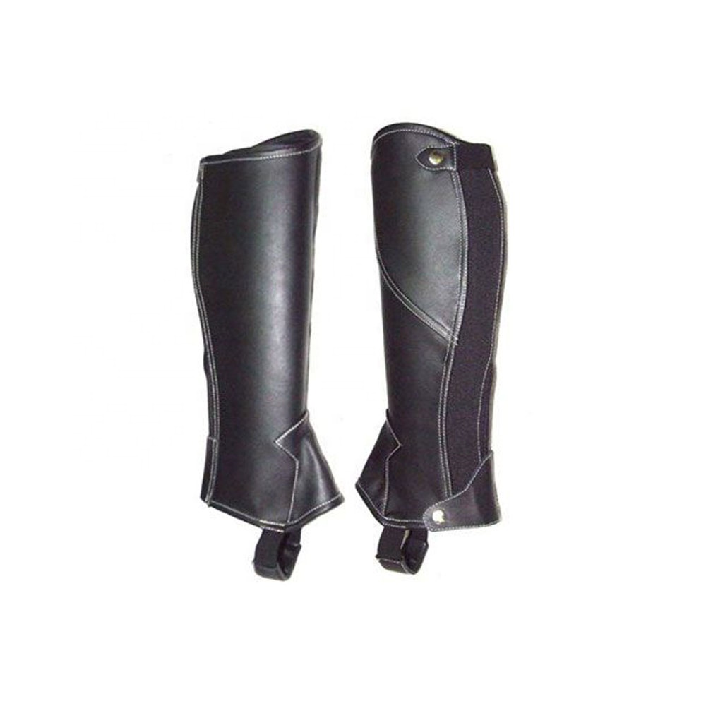 Horse Riding Half Chaps Suede Leather Equestrian Chaps Body Protector Equipment Genuine buffalo Suede Leather Chaps