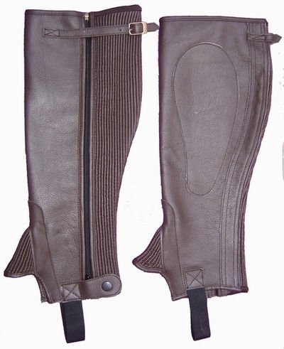 Cowhide Mild Leather Half/Mini Chap. Leather Chap and Leather Lining